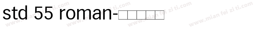 std 55 roman字体转换